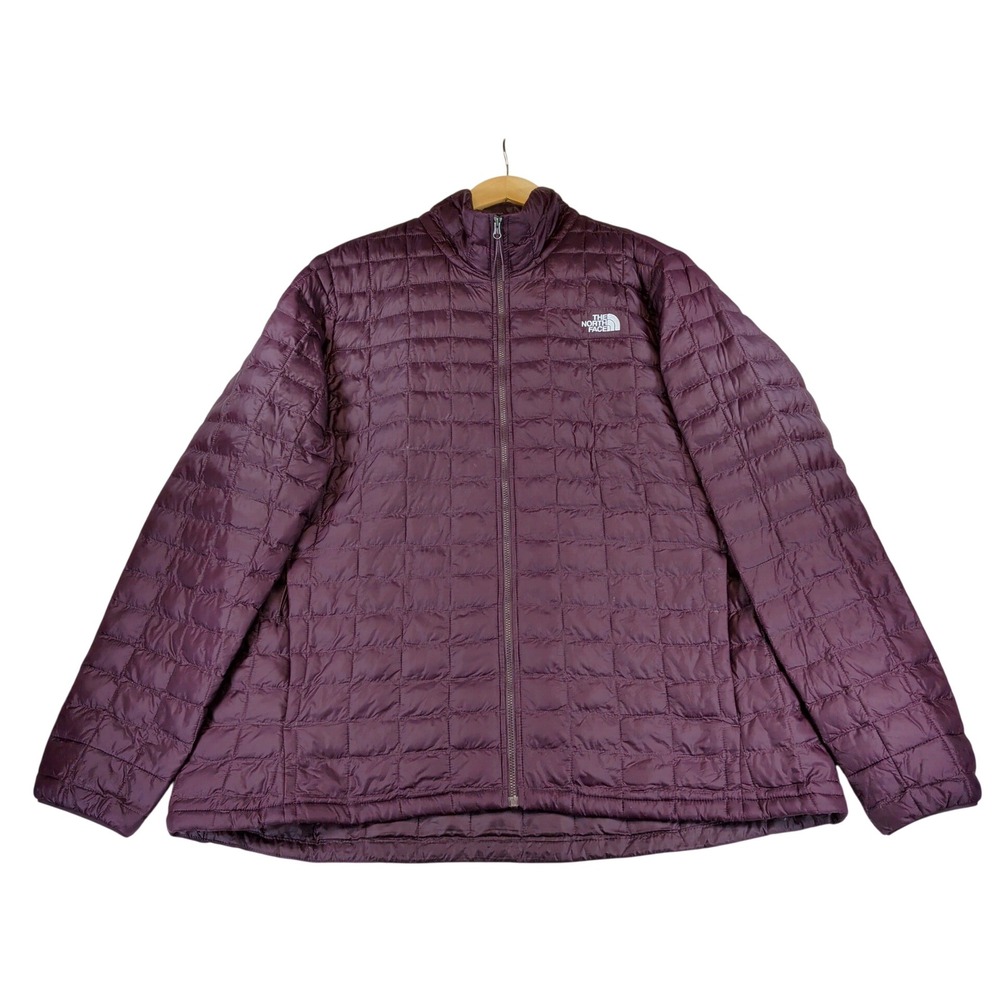 The North Face Womens Thermoball Eco Quilted Jacket Purple NF0A3Y3Q Size XXL